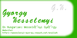 gyorgy wesselenyi business card